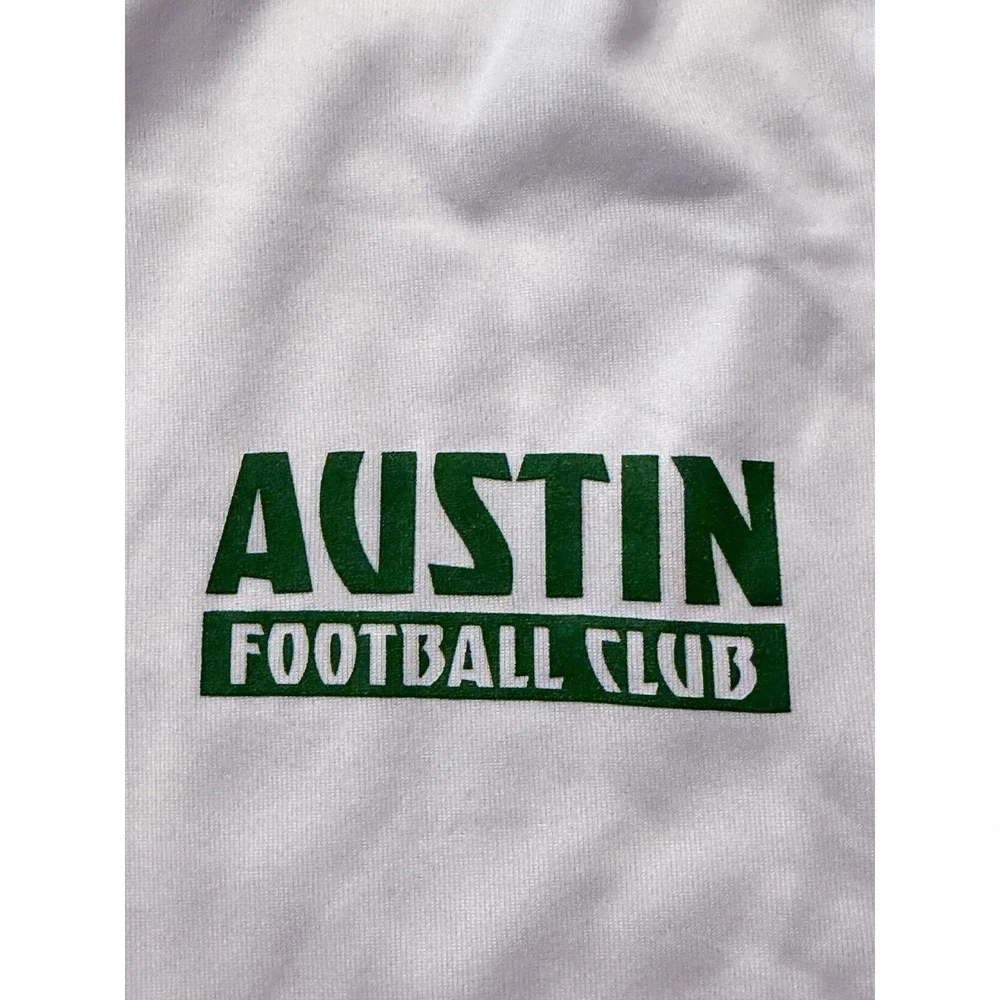Adidas Austin FC Mens White Short Sleeve Pregame Soccer Tee JP2856 NWT Small
